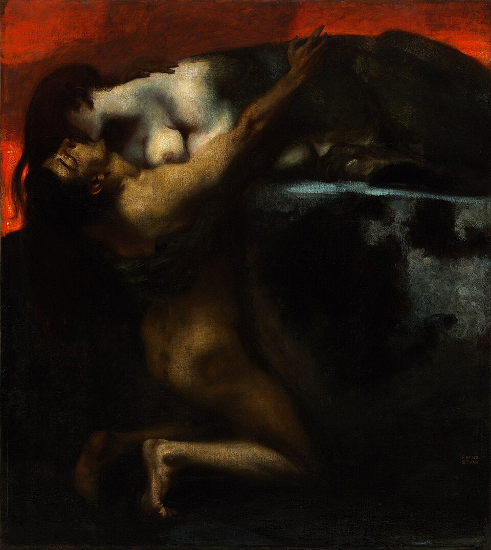 Kiss of the Sphinx | Franz von Stuck (1895)